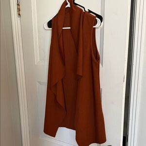 SHEIN Asymmetrical Sleeveless Dress in Rust